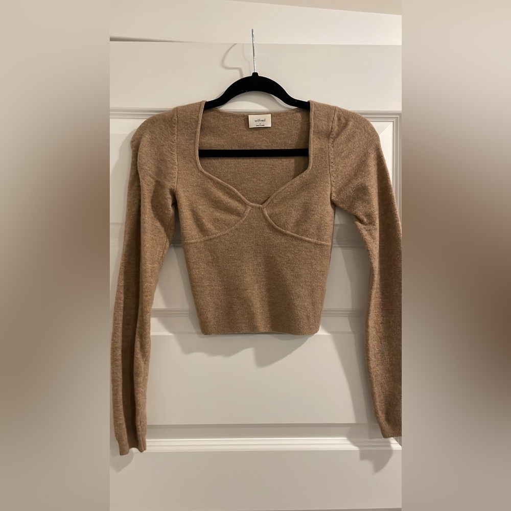 Aritzia Wilfred Greer Sweetheart Bustier Sweater, Size S